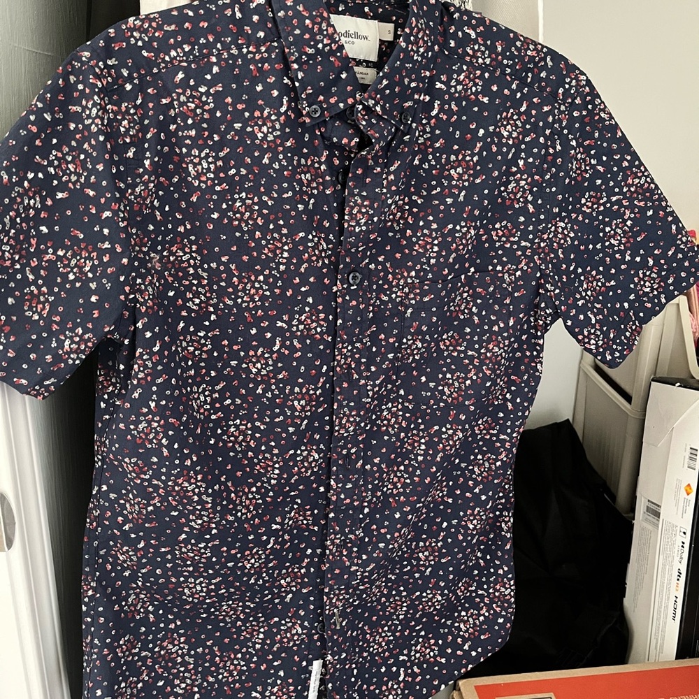 Men’s Goodfellow & Co Blue Floral Shirt